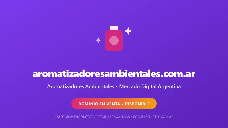 Identidad gráfica y activo digital para Aromatizadores Ambientales en Argentina